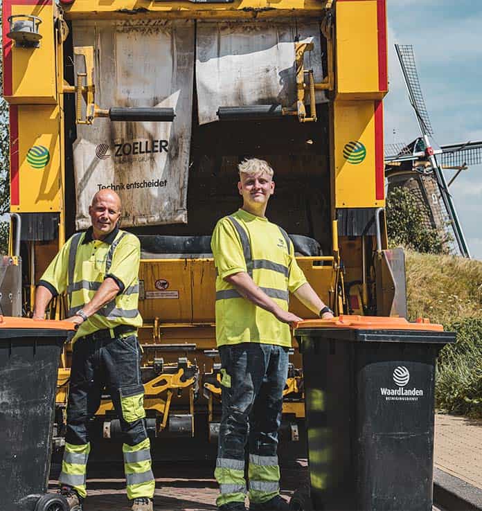 Waardlanden collega's aan het werk